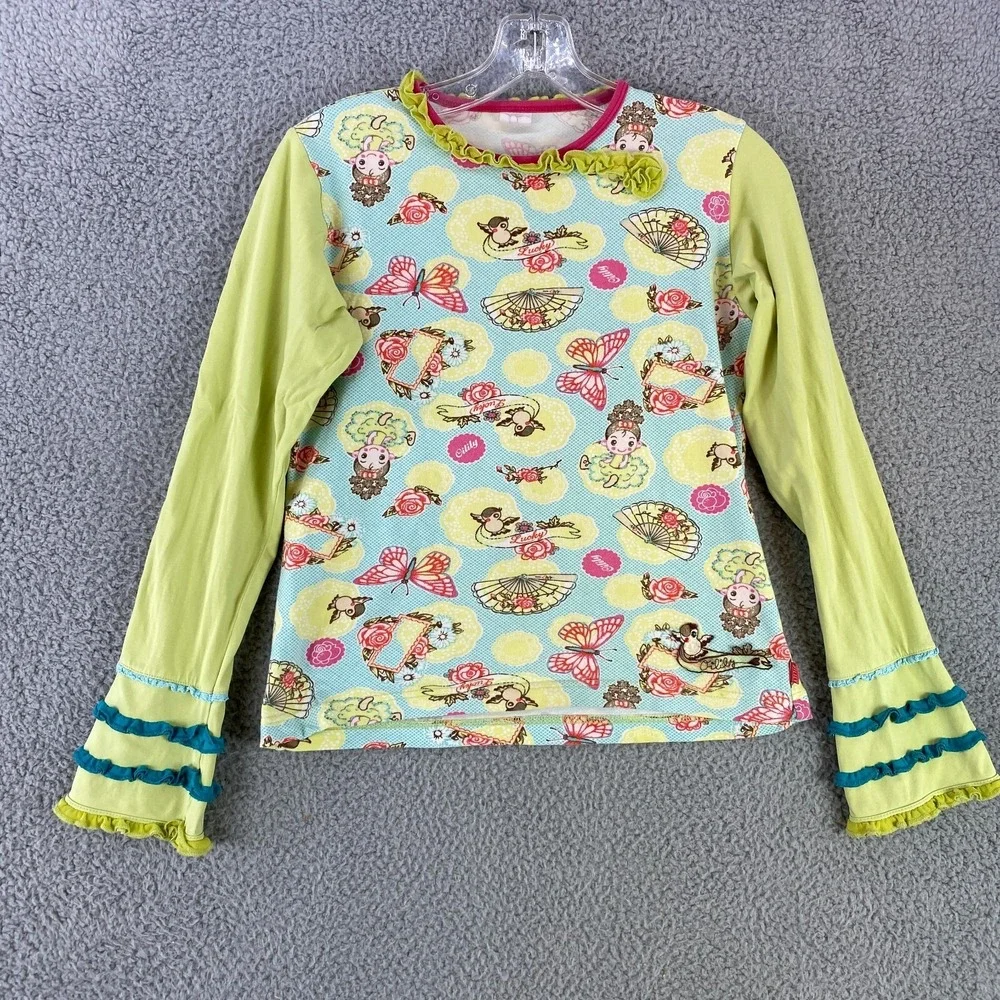 Oilily Shirt Youth L Multicolor No Size‎ Tag Check Measurements Boho Creative